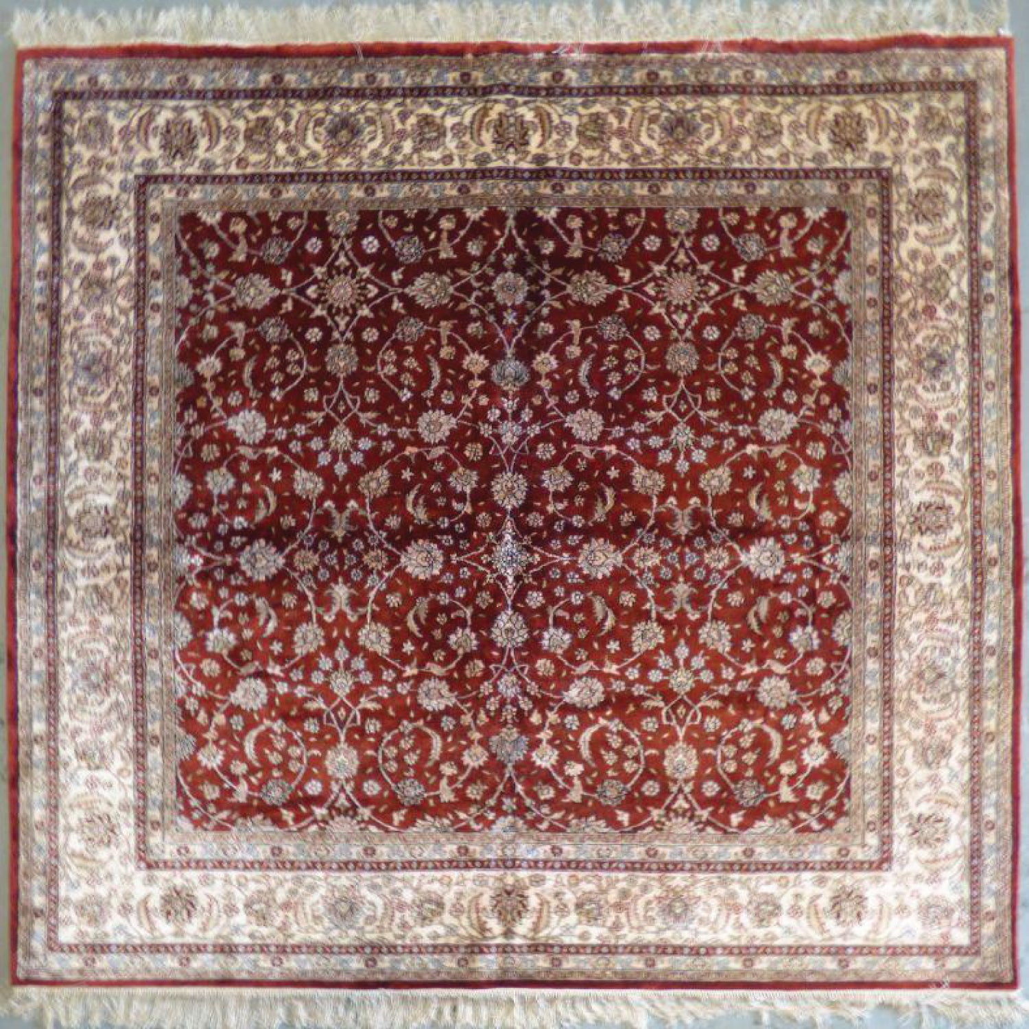Hand Made Turkish Silk design rugs size 6'2 x 5'10" Abc-Silk-TK008